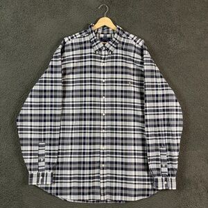 Polo Ralph Lauren Shirt Mens 3XLT Blue Plaid OCBD Oxford Button Down Preppy
